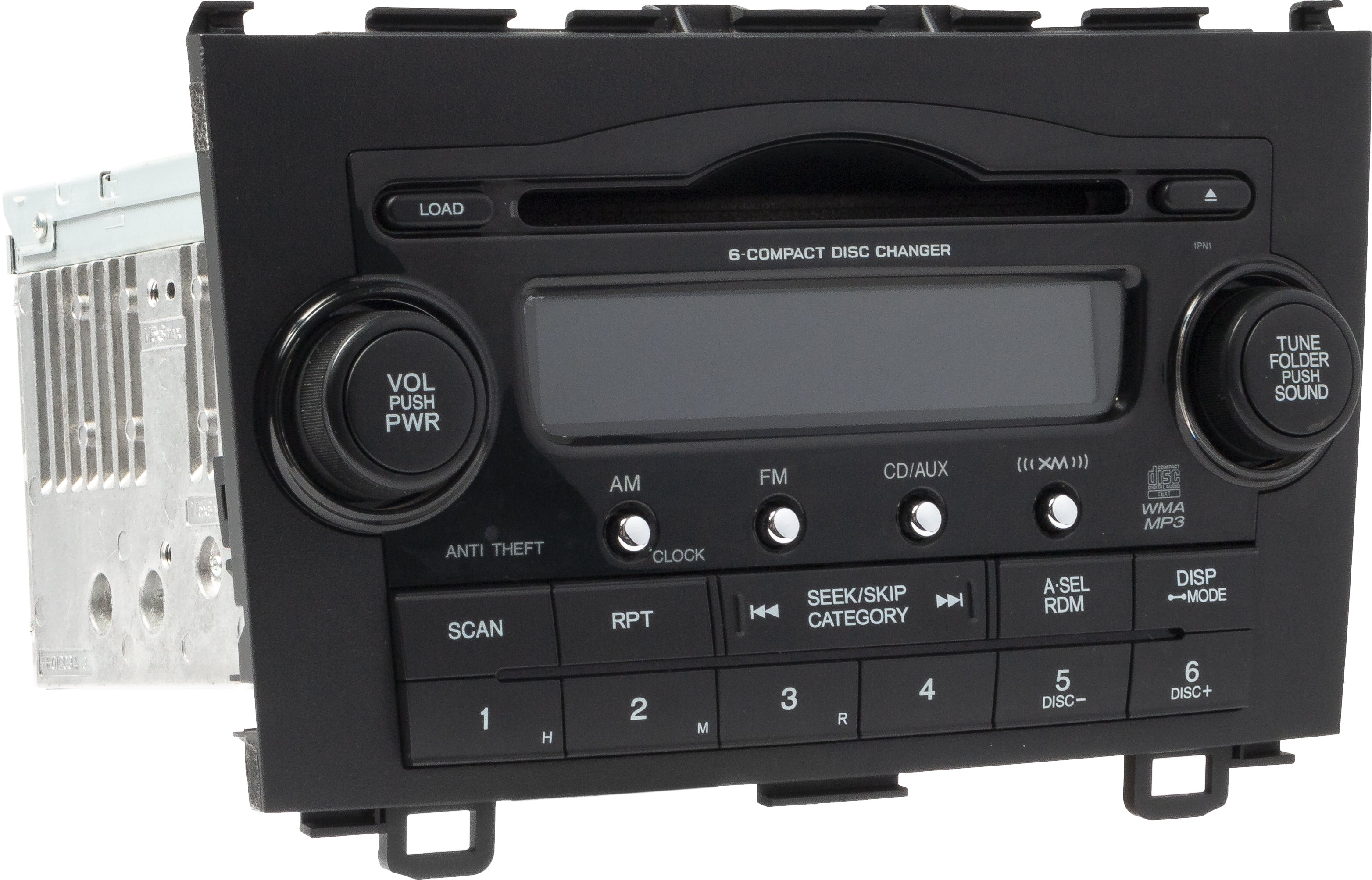 Restored Honda CR-V 2008-2009 Radio AM FM 6 Disc CD Player Sat Ready 39100-SWA-A100 1PN1 (Refurbished)