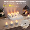 thumbnail image 3 of Velas tipo tealight recargables sin llama BUTHY, 12 piezas, con control remoto, 3 of 8