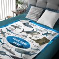 thumbnail image 2 of Gratis Shipping✈️Personalized Nombre Tiburón Manta para niños, 2 of 5