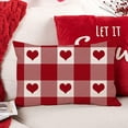thumbnail image 2 of Valentines Day Pillow Covers 12x20 Birthday Gifts Heart Pattern Throw Pillow Cover Decorations for SofaHome Decor, 2 of 5