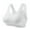 White, variant on qolati Sports Bras for Women Yoga Gym Fitness Sports Bra Breathable Workout Crop Tank Tops No Underwire Push Up Bras