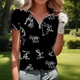 thumbnail image 5 of Womens Golf Polo Shirts Half Zipper Collared Short Sleeve T Shirt Lightweight Moisture Wicking Polo Casual Outfits Going Out Tops 2026 Summer Beach Vacation Outfits, 5 of 5
