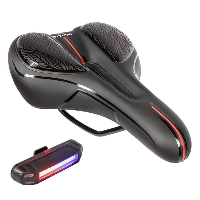 Asiento Bicicleta Ancho Antiprostatico Base De Gel Lampara