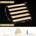 thumbnail image 2 of Wood Acrylic Display Stand, 5 Tier Wooden Risers Display Shelf Organizer for Cupcakes Desserts Collectibles Figure, 2 of 5