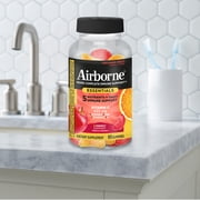 Airborne Immune Essentials Vitamin C Gummies, Multivitamin Immunity Support Supplement, Assorted Fruit Flavor, 60 count
