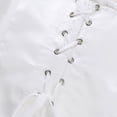 thumbnail image 3 of cocolona Mesh Corset Tops for Women Solid Color Cincher Waist Push Up Renaissance Overbust Corset, 3 of 7