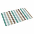 thumbnail image 2 of Brown Stripe Door Mat&nbsp;Indoor Outdoor Entrance,Non Slip Small Rug for Kitchen Bathroom Entryway Rug,Ombre Geometric Teal Green Vertical Striped Washable Doormat Floor Mat 16x24 Inch, 2 of 8