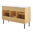 thumbnail image 6 of Modway Chaucer 48" Double Sink Bathroom Vanity in Oak White, 6 of 17