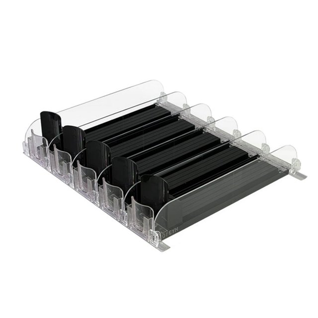 Beverage Rack Soda Can Bottle Pusher for Refrigerator(White 380mm 5 sets)