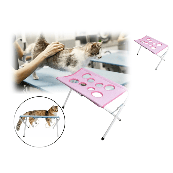 Pet Grooming Table Detachable Professional Bathing Stand Nail Trimming Washing Station Mesh Construction Fast Easy Clean Suitable for Home