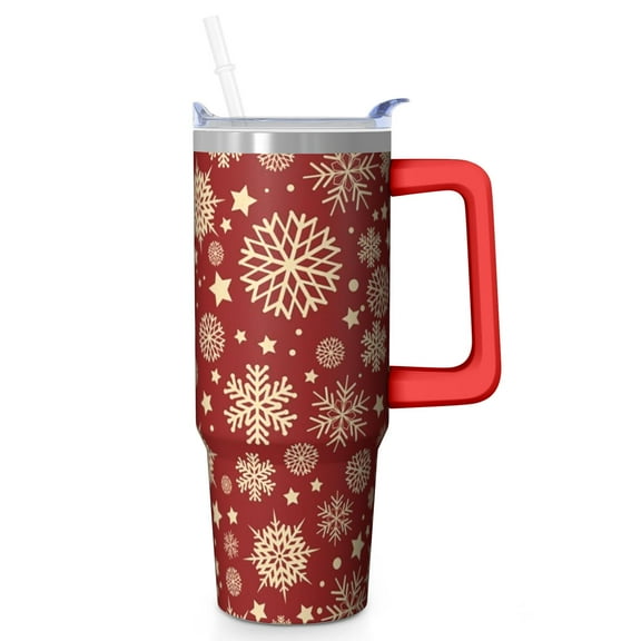 30oz Santa Claus Christmas Tumbler with Lid and Straw Stainless Steel Insulated Cup Holiday Gifts for Travel