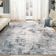 thumbnail image 3 of Alfombra Taranch, lavable, moderna, abstracta, 240 x 300 cm, gris y azul, 3 of 9