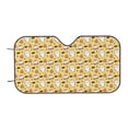 thumbnail image 7 of Picia Rabbit Hunger Curved Windshield Sunshade Accordion Folding Style Auto Shade for Car Truck SUV Van Blocks UV Ray Sun Visor Protector -Small, 7 of 7