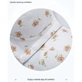 thumbnail image 4 of VISALY Wireless Bras Plus Size Bras Front Closure Bras No Underwire Vest Bra Soft Bras Everyday Bras foral Bras Comfortable Supportive Tshirt Bralette Breathable Bras Sports Bras Comfy Bras Beige 42, 4 of 7
