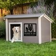 thumbnail image 2 of Beware of Dog Sign Keep Gate Closed Beware of Dogs Sign Dog Metal Warning Dog Art Black Metal Pet metal Wall Art Home Decor Outdoor Metal Wall Art Gift for Housewarming (36" x 36"), 2 of 6