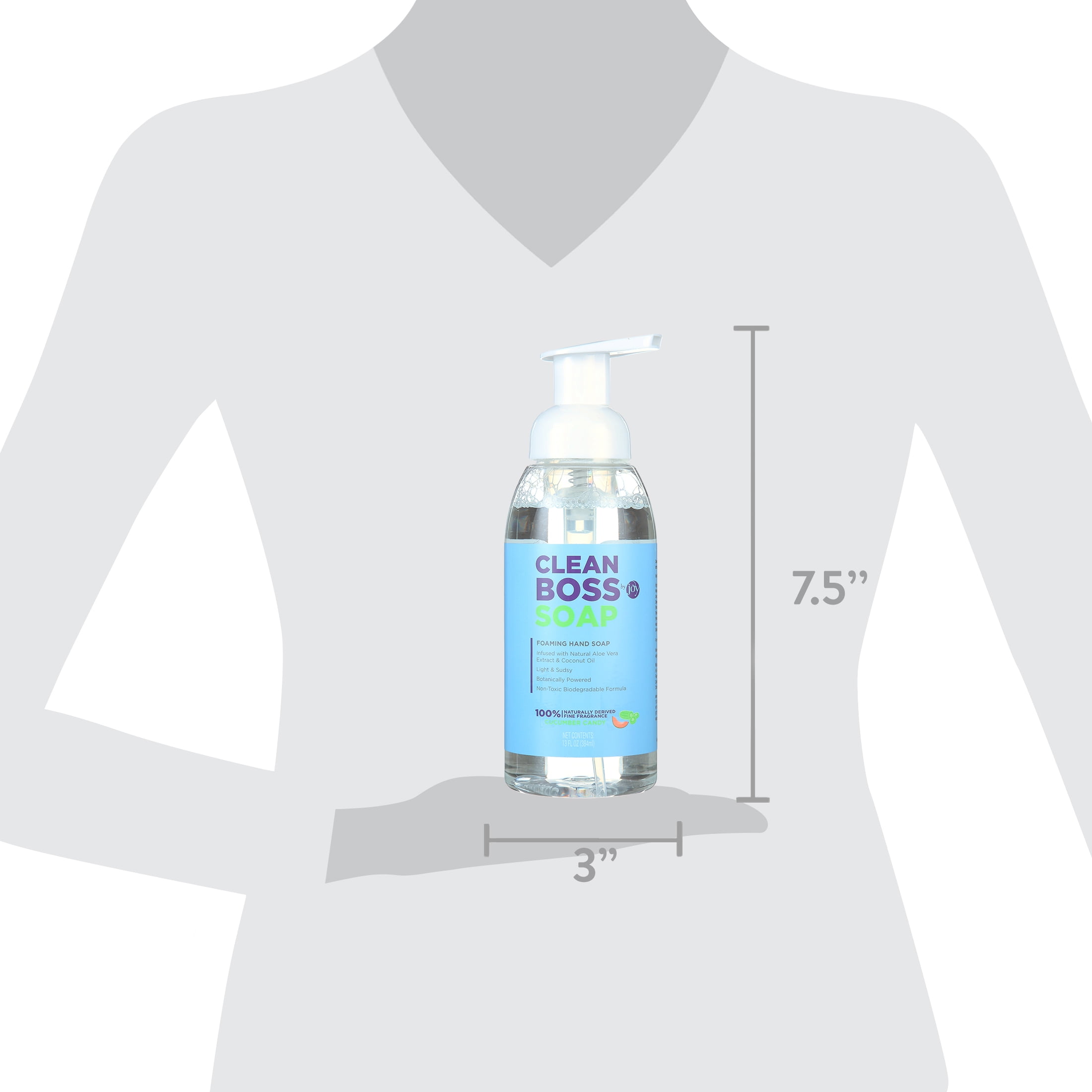 CleanBoss by Joy Foaming Hand Soap 13oz, Cucumber Candy - Walmart.com