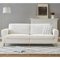 thumbnail image 3 of EastVita 84" Large Loveseat Sofa Couch with Streamlined Armrests & Wood Feet, Modern Boucle Sofa for Living Room, 3 of 7