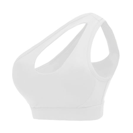 

Eashery Active Women s Soft Low Impact Longline Yoga Sports Bra Underwear for Women White S