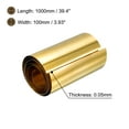 thumbnail image 2 of Uxcell Brass Sheet Roll, 0.05x100x1000mm Brass Foil Roll Brass Strip, Gold, 2 of 5