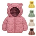 thumbnail image 6 of KAUOD Toddler Zip up Hooded Puffer Jackets Baby Boys Girls Lightweight Winter Outwear Kids Thick Warm Quilted Down Coats, 6 of 6