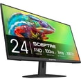 thumbnail image 1 of Sceptre Monitor de Ordenador 24" 1080P FreeSync, Negro Máquina, E248W-FW100T, 1 of 5