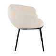 thumbnail image 2 of Lumisource Ashland Contemporary Chair in Black Steel and White Sherpa Fabric, 2 of 7