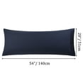 thumbnail image 7 of PiccoCasa Microfiber Body Pillowcases Set of 2 Pillow Covers with Zipper Navy 20"x54", 7 of 7