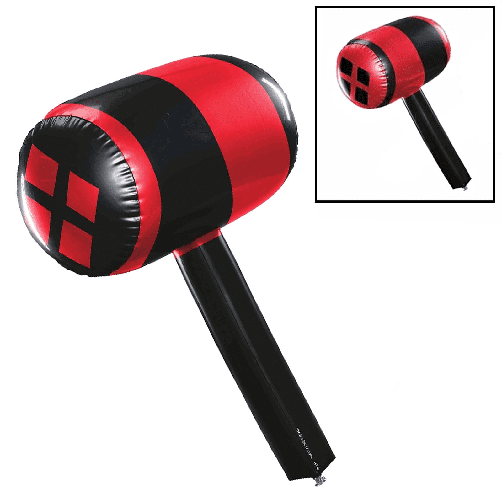 Black/Red Rubies Harley Quinn Inflatable Mallet 
