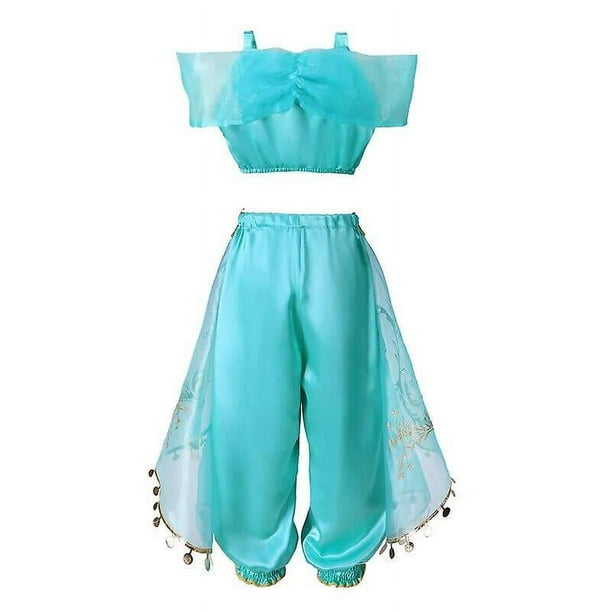 Disney 2023 vestido de jazmin para ninas lampara magica de princesa Aladino ropa de carnaval Vestidos disfraz de Cosplay para fiesta de Halloween Bodega Aurrera en linea