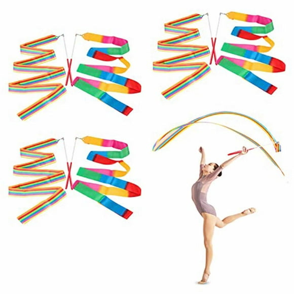 braveheart 6piece Dance Ribbons Streamers For Mesmerizing Performance Made Of Silk And Glass Fibre Gift