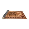 thumbnail image 2 of Ahgly Company Indoor Round Oriental Orange Industrial Area Rugs, 5' Round, 2 of 4