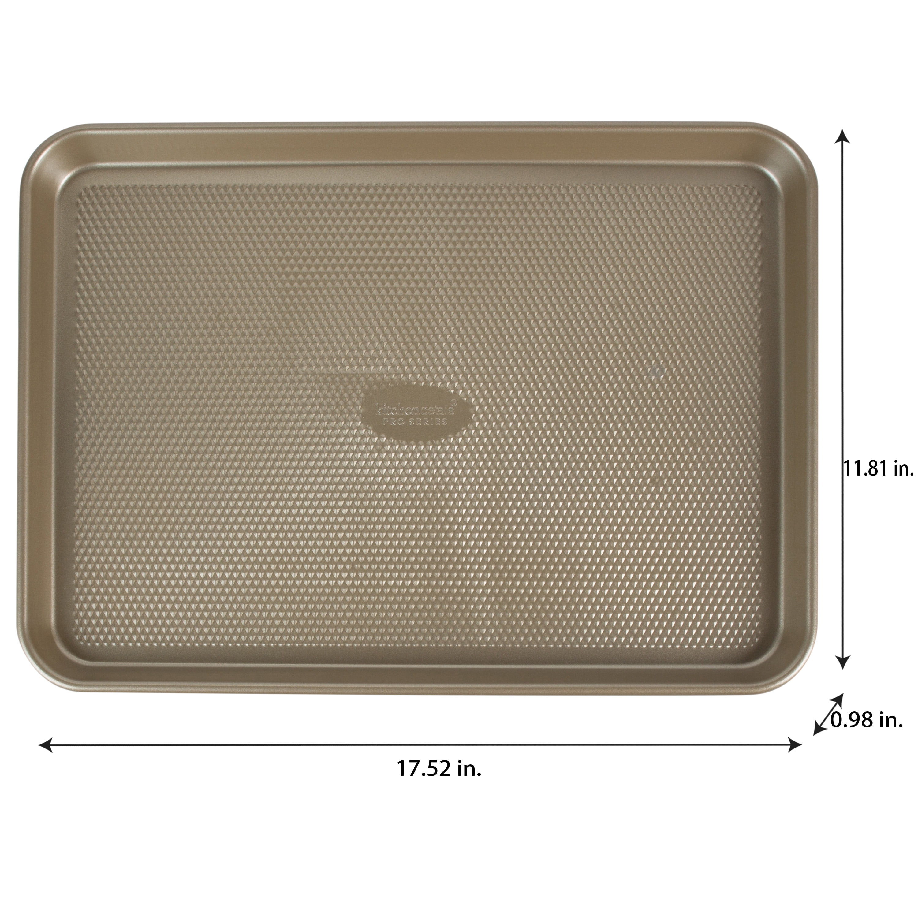 Kitchen Details Pro Series 17.5" x 11.8" Large Nonstick Baking Sheet with Diamond Base