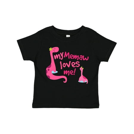 

Inktastic My Memaw Loves Me Gift Toddler Toddler Girl T-Shirt