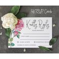 thumbnail image 5 of Inkdotpot 50 Blank RSVP Cards With White Envelopes-Floral Style Response Card-RSVP For Wedding-Rehearsal Dinner-Baby Shower-Bridal Shower-Engagement Party Invitations, 5 of 7