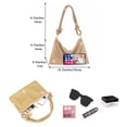 thumbnail image 2 of LEZMORE Women's Chic Evening Handbag Sparkly Crystal Clutch Purse Rhinestone Hobo Bags Shoulder Underarm Bag Gold, 2 of 16