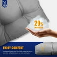 thumbnail image 3 of 49x20x5 Inch Rocking Chair Cushion, Thickened and High Back Chair Cushion(Grey), 3 of 7