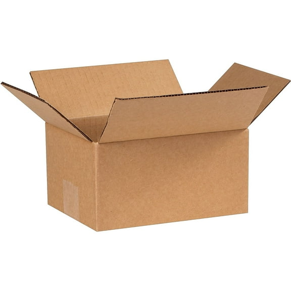 The Packaging Wholesalers Corrugated Boxes 8" x 6" x 5" Kraft 25/Bundle BS080605