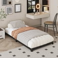 thumbnail image 2 of Bedofmine 3 inch Low Twin XL Bed Frames, Heavy Duty Metal Platform with Rounded Corner Legs, No Box Spring Needed, Easy Assembly, Noise Free, Black, 2 of 7
