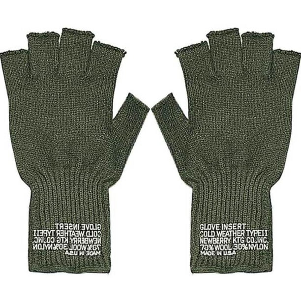 Rothco Fingerless Wool Gloves Olive Drab