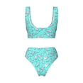 thumbnail image 5 of Daiia Seashell And Starfish Women's Bikini Set Two Piece Swimsuit High Waisted Bikini Adjustable Straps Bikini Perfect for Beach, Pool, and Summer Vacation-, 5 of 9
