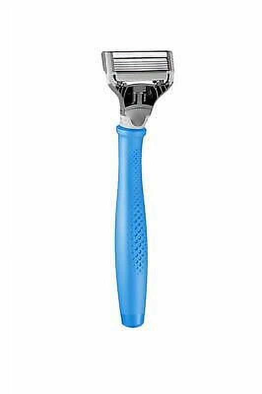 Harry's Men's Razor with 6 Razor Blades AND Shaving Gel 2 oz (Surf Blue)
