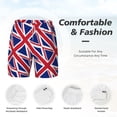 thumbnail image 3 of Mens Union Jack All Uk Flag 2 in 1 Quick Dry Swim Trunks with Compression Liner Beach Shorts, 3 of 6
