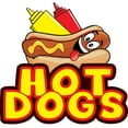 thumbnail image 3 of HOT DOGS 24" Concession Decal sign cart trailer stand sticker equipment, 3 of 3