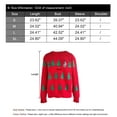 thumbnail image 6 of Ugly Christmas Sweater for Women Crew Neck Long Sleeve Cute Funny Holiday Chrismas Tree Print Cable Knit Pullover Sweater Alsol Lamesa, 6 of 6