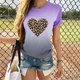 thumbnail image 2 of Camisetas con degradado de cuello redondo para mujer Blusas cómodas sueltas a la moda Tops de San Valentín Fridja  gope1337, 2 of 7
