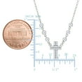thumbnail image 3 of Cross And CZ Necklace In Sterling Silver, 18", 3 of 5