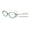 Green, variant on Women Bold Round Oval Progressive Reading Glasses Zero Power Clear on Top CR30 +1.25