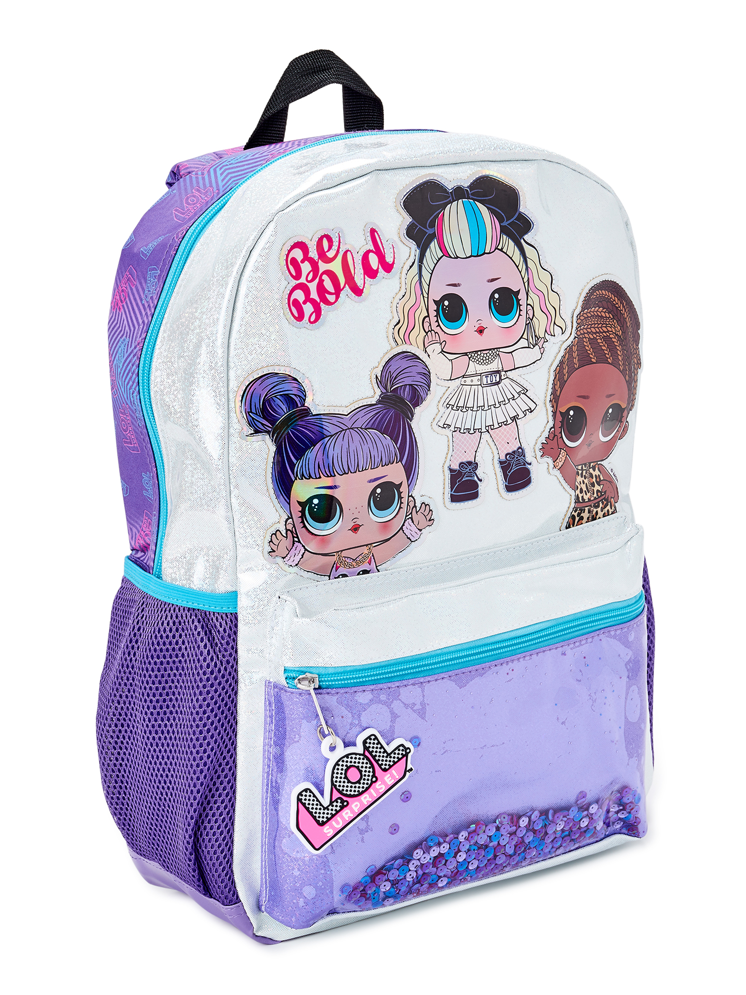 L.O.L. Surprise! Girls' Be Bold Glitter Purple Backpack - image 3 of 6