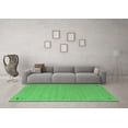 thumbnail image 3 of Ahgly Company Indoor Round Abstract Emerald Green Contemporary Area Rugs, 3' Round, 3 of 4