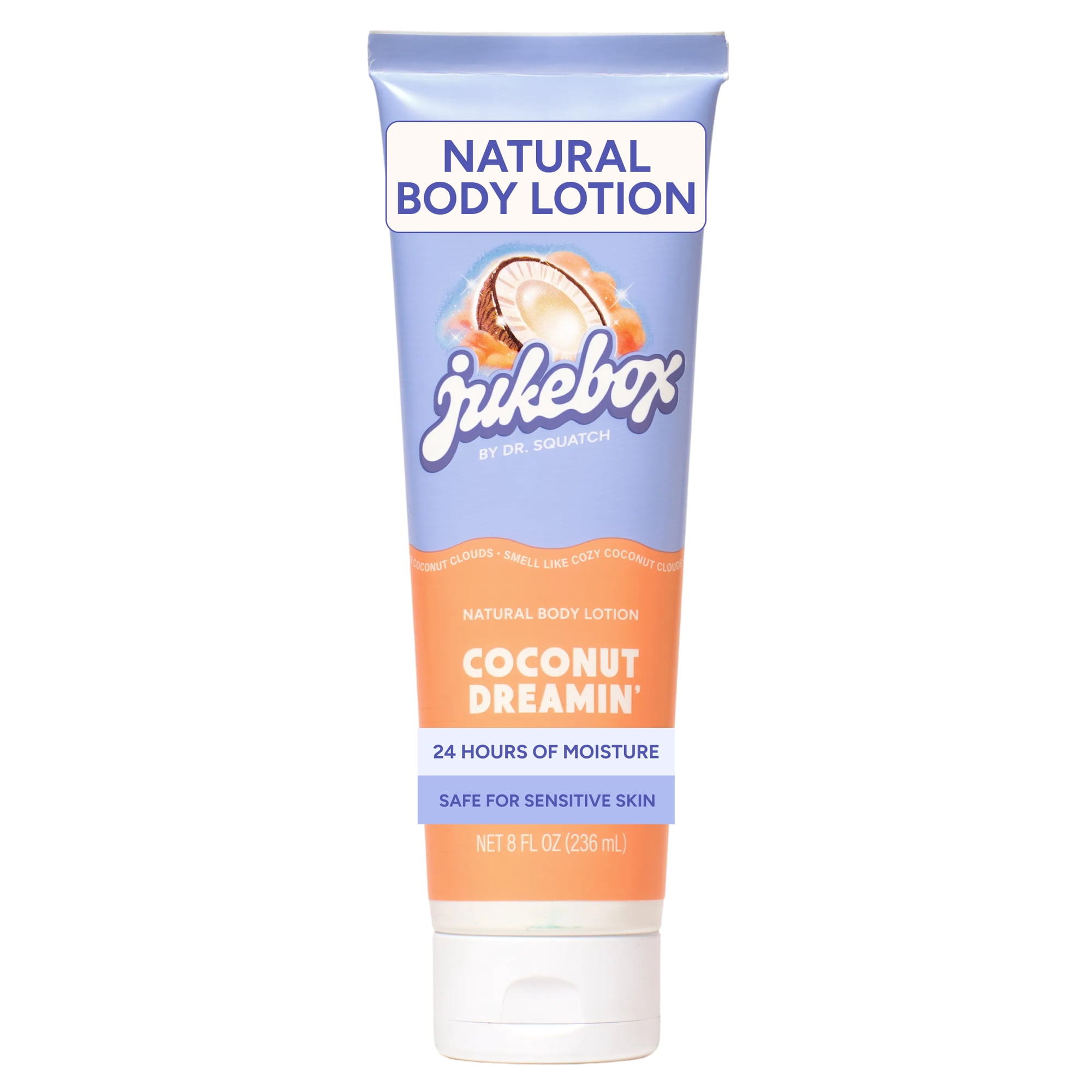 Jukebox Womens Natural Body Moisturizer Lotion, Hand & Body Lotion for Women, Coconut Dreamin', 8 fl Oz